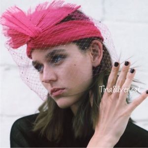 Nwt zara knotted  pink headpieces size s 💕